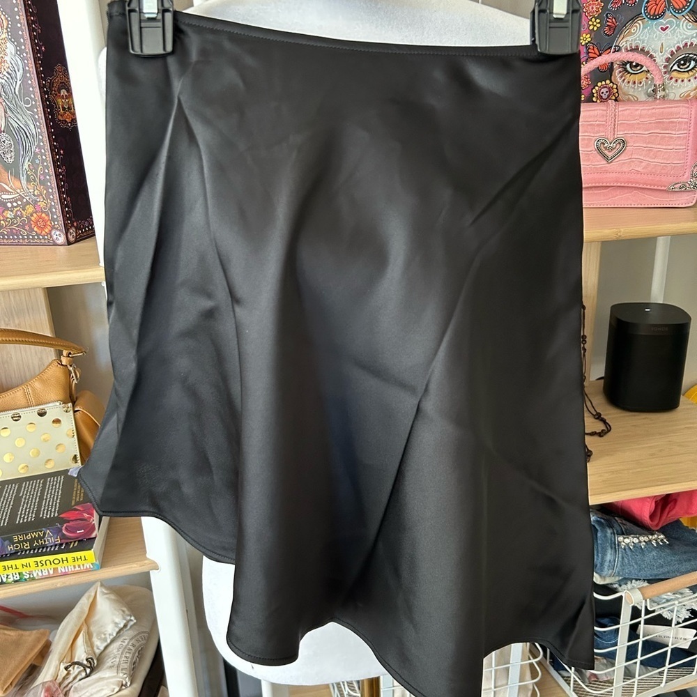WeWoreWhat asymmetrical Elegant Black Skirt nwt
